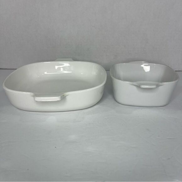 Vintage Bundle of Two CORNING WARE BLUE CORNFLOWER  Size 9” and 2 3/4 Cup White - Picture 5 of 14